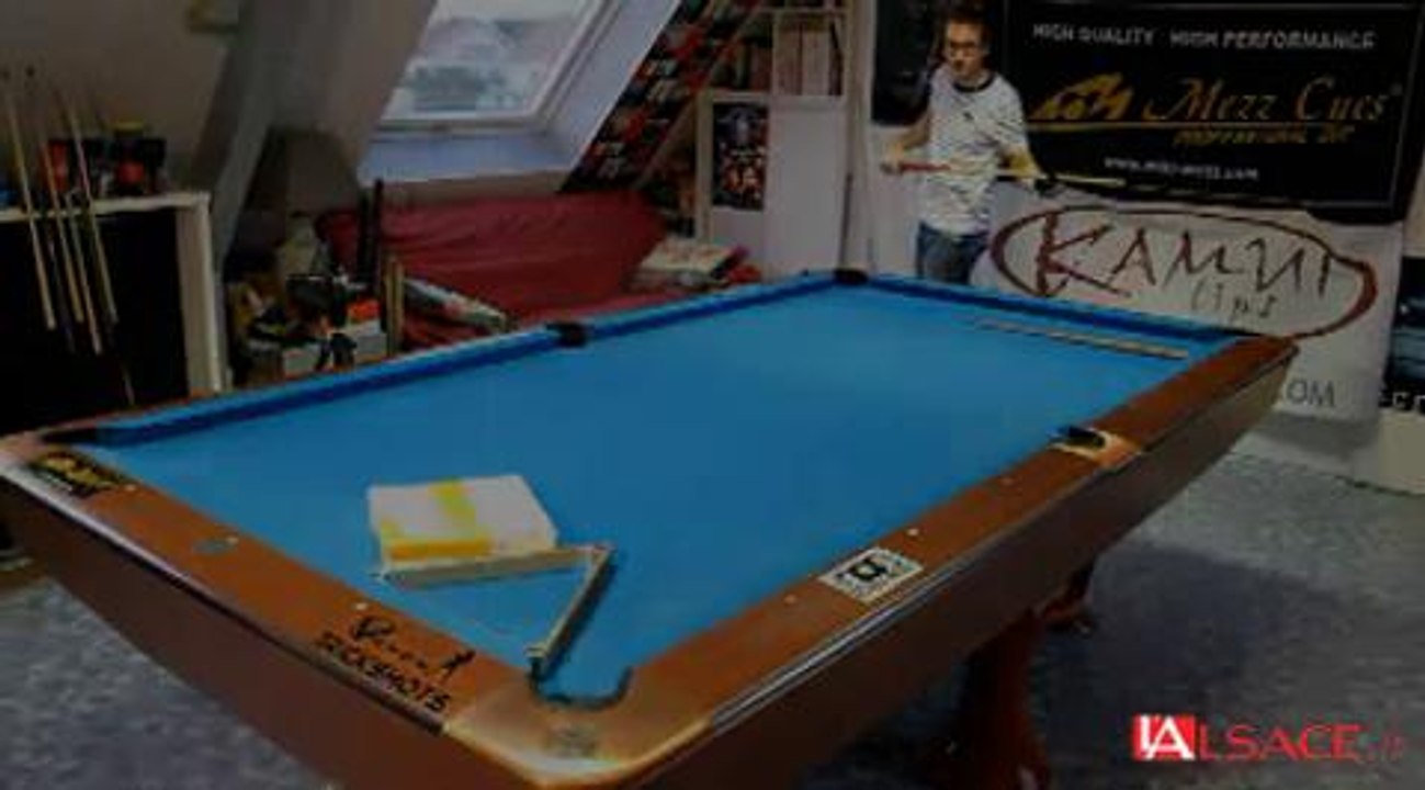 Florian Kohler, champion du monde de billard trickshots