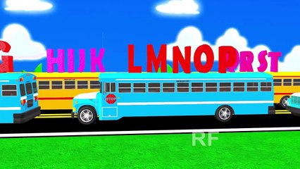 School Bus go round and round | 3D Animation English rhyme for children | Kids 3D Video Songs