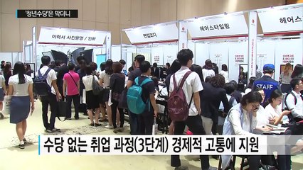 정부, '구직 수당' 최대 60만 원 현금 지급 / YTN (Yes! Top News)