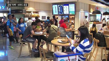 공항에서 즐기는 '치맥'...K푸드를 알리다 / YTN (Yes! Top News)