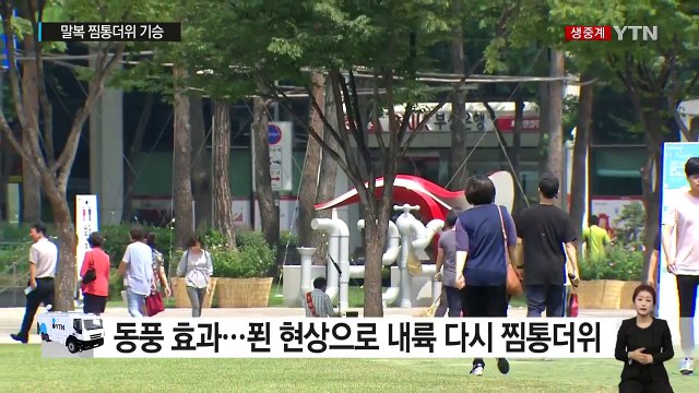 [날씨] 말복 더위 기승...서울·대전 34℃ / YTN (Yes! Top News)