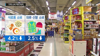 '가계 소비' 또 역대 최저치 경신...백약이 무효 / YTN (Yes! Top News)