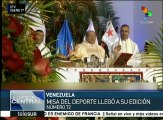Atletas venezolanos reciben bendición en tradicional Misa del Deporte