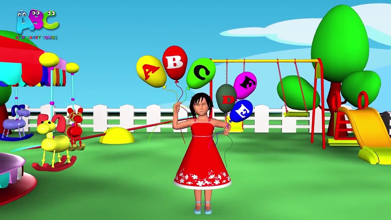 ABC Songs For Children _ ABC Balloon Song _ 3D Animated Nursery Rhymes-XoawbHiB7u0