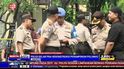 Polisi Gelar Prarekonstruksi Perampokan dan Pembunuhan Sadis di Pulomas