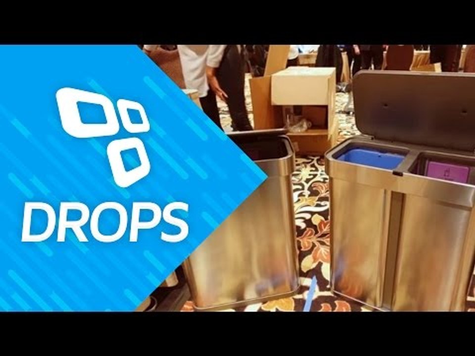 Lixeiras inteligentes abrem sozinhas e fazem listas de compras - Drops