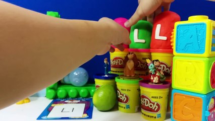 The Letter L with ABC Surprise Eggs - Luke Skywalker Lilo Lightning McQueen Lady Lapras