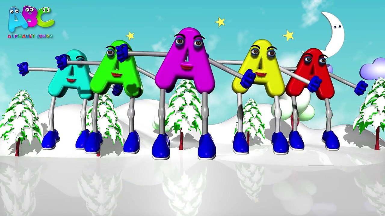 Phonics Letter A Song _ ABC Song _ ABC rhymes for children in 3D-hZ1J45oImf0