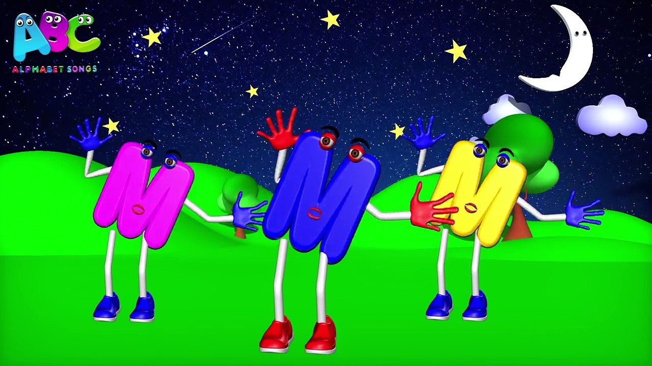 Phonics Letter M Song _ ABC Song _ ABC rhymes for children in 3D _ M for monkey-U2I26nVx_wY