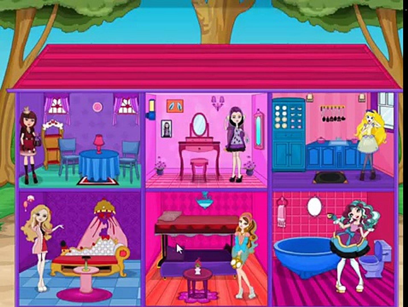 ever after high doll house