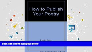 Read  How to Publish Your Poetry  Ebook READ Ebook