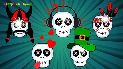 Funny Skull Finger Family Nursery Rhyme for Children _ Rhymes for Children Cartoons[1]