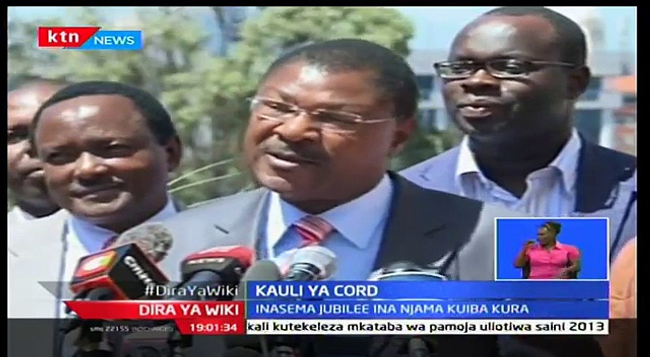 Muungano wa Upinzani CORD wasema watatumia mbinu zozote kuharamisha mabadiliko ya sheria za uchaguzi-RY9VdrDkDBY