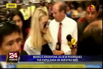 Julieta Rodríguez fue expulsada de nuestro país