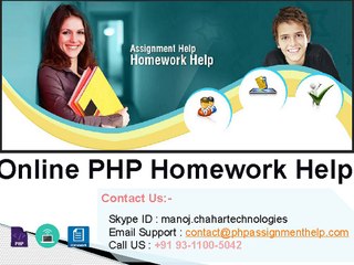 Online PHP Homework Help & Online PHP Tutor Help