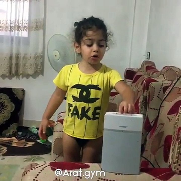 baby doing amazing stunts