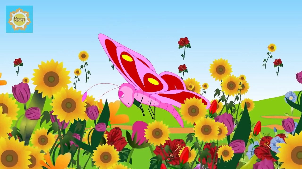 Hindi Nursery Rhyme _ Titli Udti _ Fly, Fly, Fly the Butterfly in Hindi-txqOQeXT-rA