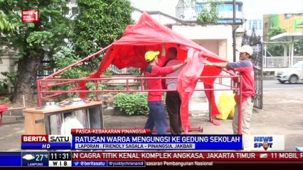 Download Video: Ratusan Korban Kebakaran di Pinangsia Mengungsi di Gedung Sekolah