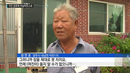 지진 공포에...집 비우고 '비닐하우스 난민' 된 사람들 / YTN (Yes! Top News)