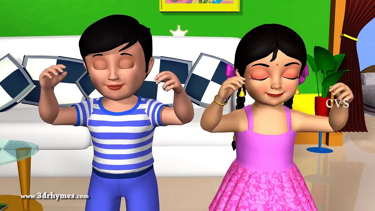 Learn Body Parts Song - 3D Animation English Nursery rhyme for children-_9UG0g9YOR8