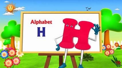 Letter H Song - 3D Animation Learning English Alphabet ABC Songs For children-8k2eemmzszY