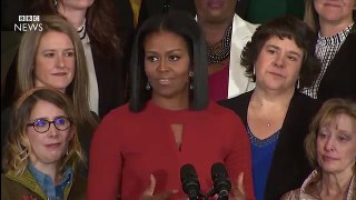 Michelle Obama has given an emotional