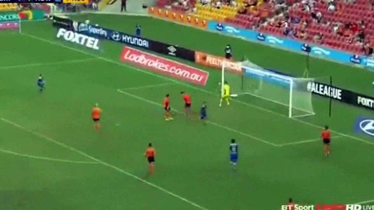 Andrew Nabbout Goal HD - Brisbane Roar 1-2 Newcastle Jets 07.01.2017