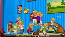 Ten Little Teddy Bears Jumping on the Bed Song - 3D Animation Nursery Rhymes for Children-GJ2qN4ClCFE