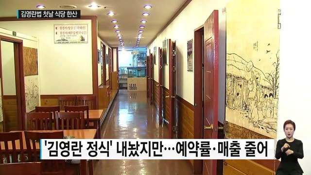김영란법 오늘 시행...고급 음식점 '한산' / YTN (Yes! Top News)