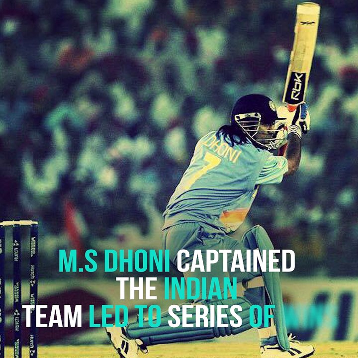 M.S Dhoni captained the Indian team led to series of wins #AnnNewsNews
