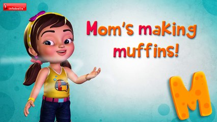 Phonics Songs for Kids _ M is for Muffins _ Alphabet Sounds for Children _ Infobells-wp0H1AhopMo