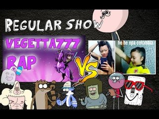 mordecai y rigbi cantando el rap del planeta vegetta 777 de zarcort, vs epa colombia