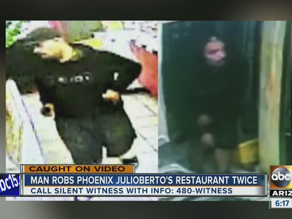 Man robs same PHX restaurant twice in a week