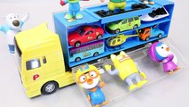 Playset Tayo The Little Bus English Pororo Car Carrier Learn Numbers Colors Surprise Eggs Toys