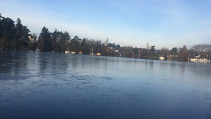 L Erdre gelée ce matin