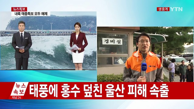 태풍에 홍수 덮친 울산, 곳곳에서 피해 속출 / YTN (Yes! Top News)