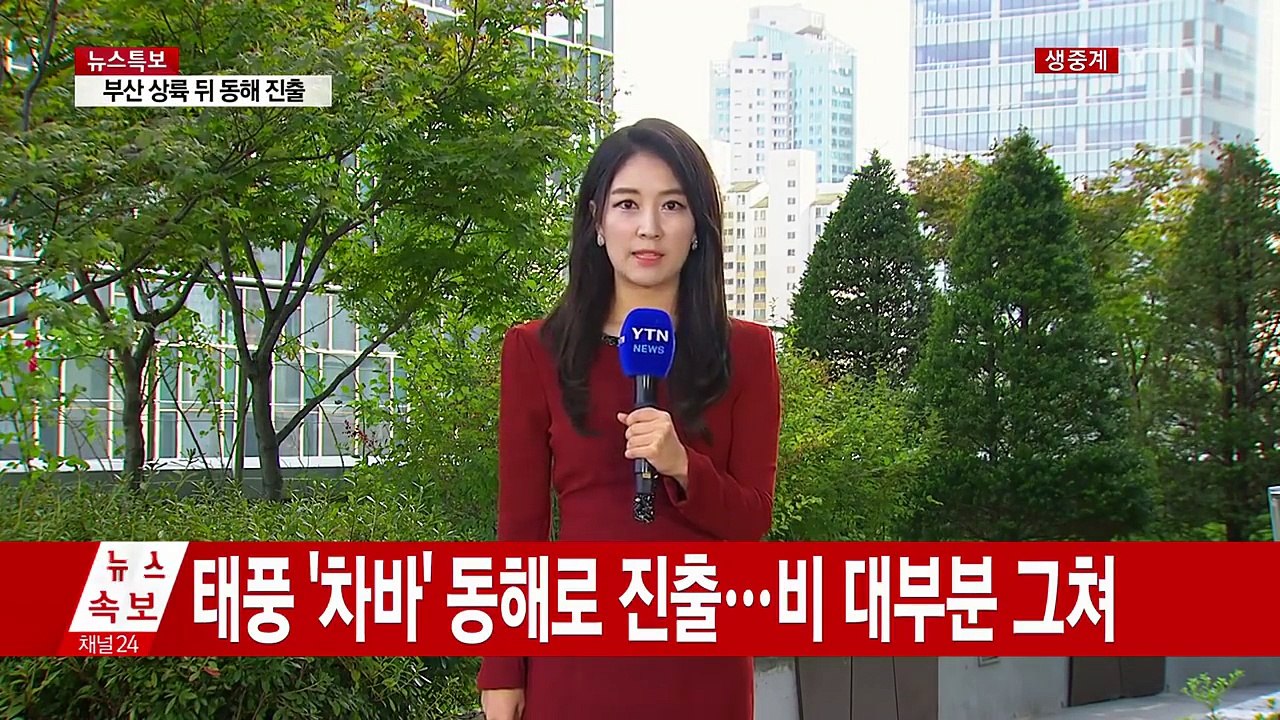 [날씨] 태풍 '차바' 동해로 진출...남부 곳곳 쑥대밭 / YTN (Yes! Top...