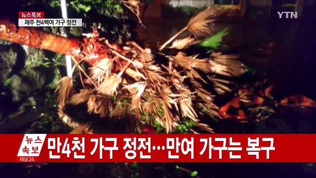 제주 전 지역 태풍 경보...곳곳에 피해 속출 / YTN (Yes! Top News)