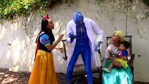 Snow White baby sick w/ Doctor blue spiderman, frozen Elsa, bad baby, & more!