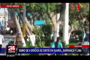 Huacho: así reaccionaron los pobladores ante sismo