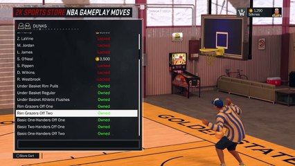 NBA 2K17 rim grazers off two
