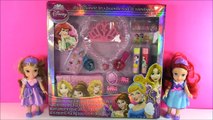 Disney Princess Royal Cosmetic Set! Lip Balm Necklace Nail Polish Tiara! Shopkins Surprise