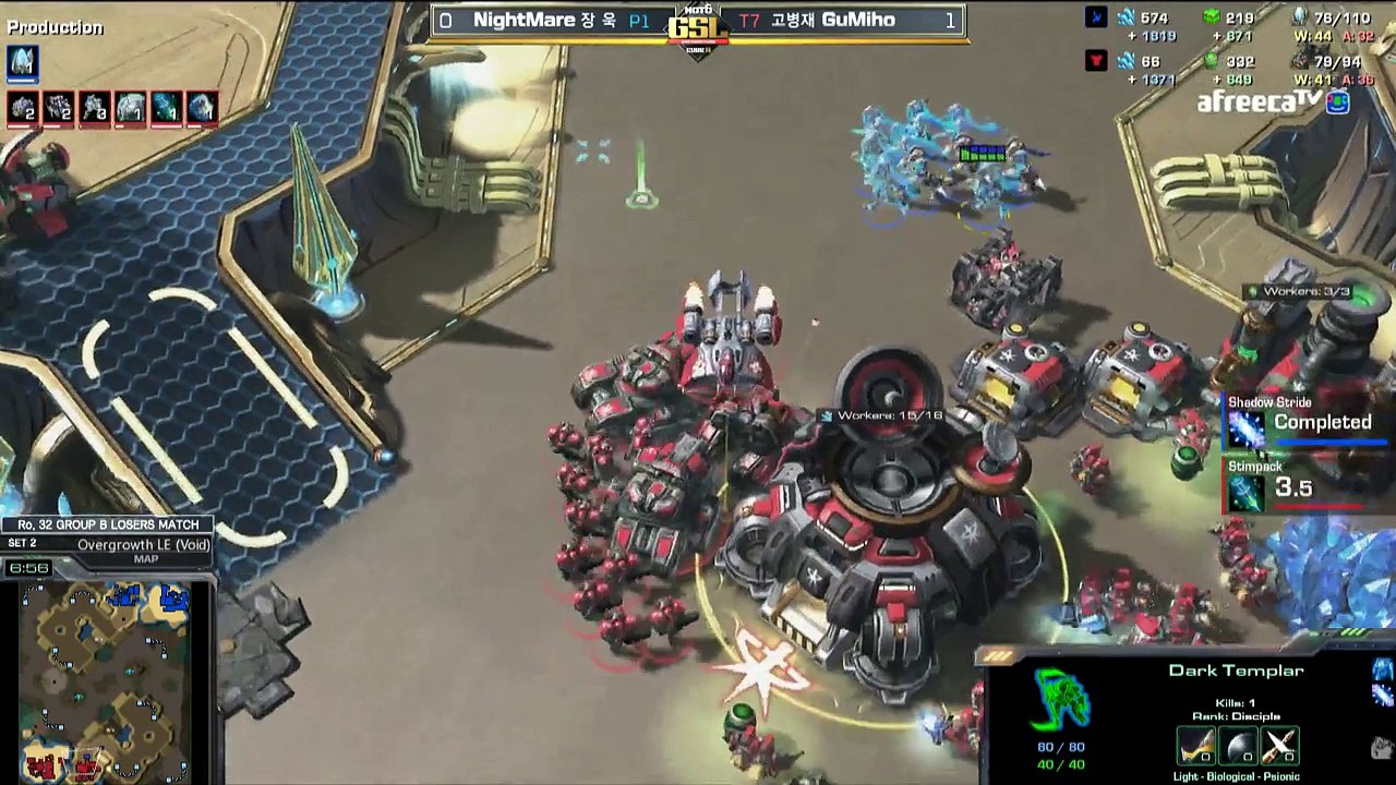 NightMare utilise le blink du DT - StarCraft II