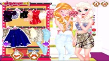 Anna And Elsa Girls Night Out - Frozen Sisters Dress Up Game For Girls