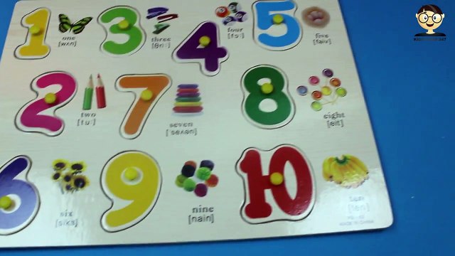 Learn To Count - Learn Numbers For Children Toddlers Learn To Count 1 to 10 Wooden Numbers Toy