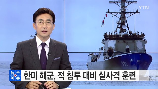 한미 해군, 적 침투 대비 실사격 훈련 / YTN (Yes! Top News)
