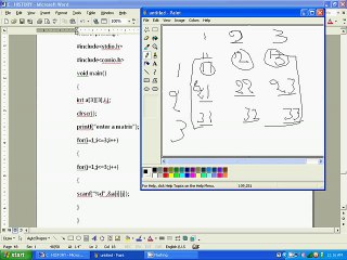 C LANGUAGE MATRIX PROGRAM