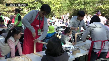 '숲 속 목공체험으로 가족의 정 나눠요' / YTN (Yes! Top News)