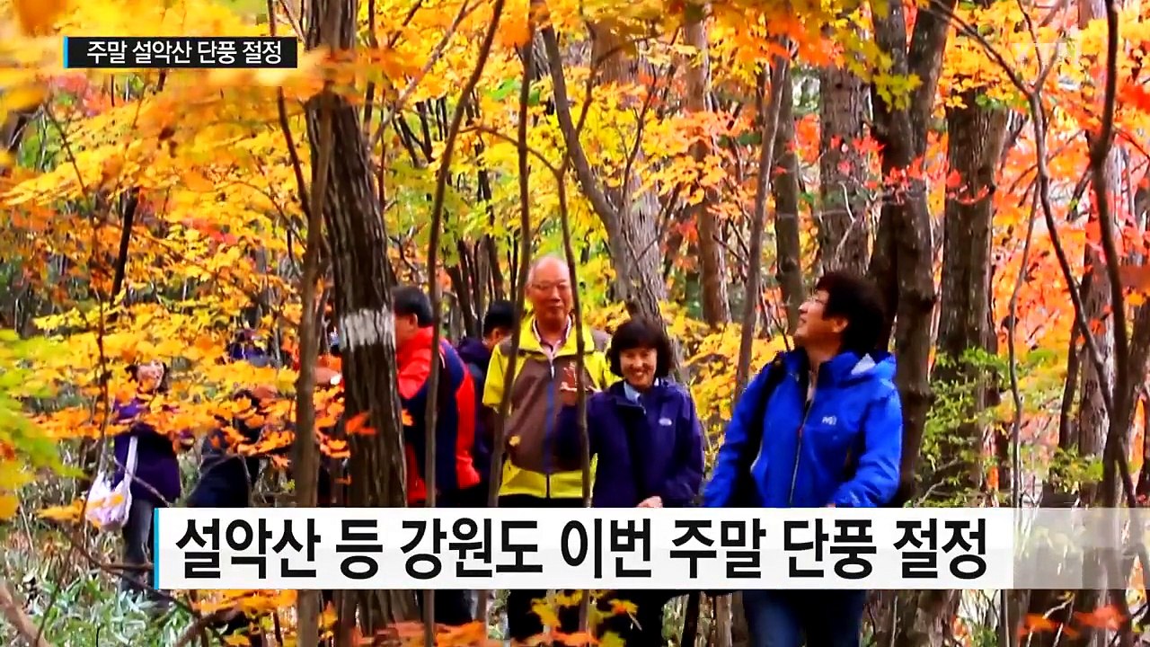 이번 주말 설악산 단풍 절정...북한산 '첫 단풍' / YTN (Yes! Top News)