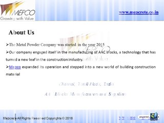 AAC Blocks  Manufacturers